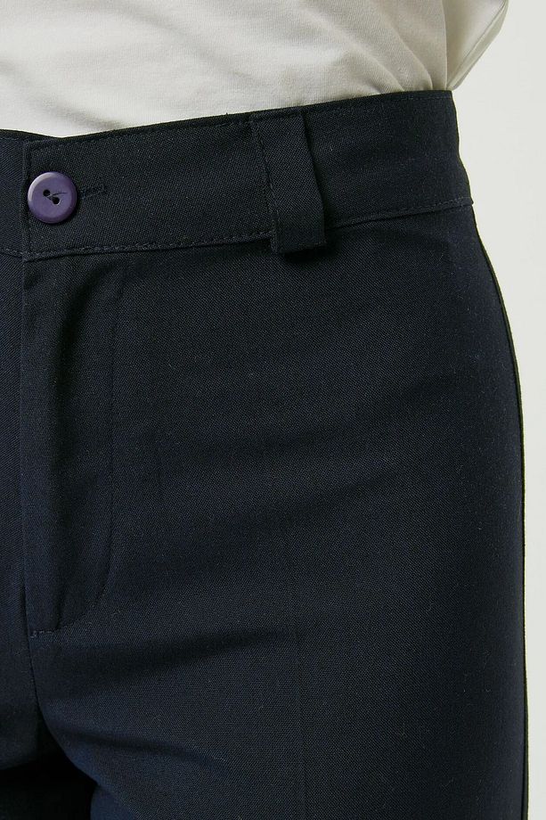 Yüksek Bel Straight Kumaş Pantolon - 5