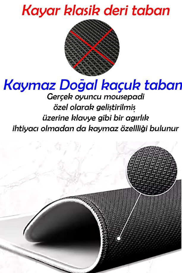 70x30 Cm Topography Gaming Oyuncu Mouse Pad Kaymaz Taban Büyük Klavye Fare Altlığı Mousepad - 7