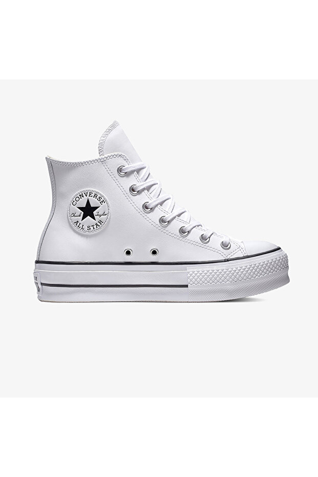 Chuck Taylor All Star Lift Hi Leather Women's White Sneaker
