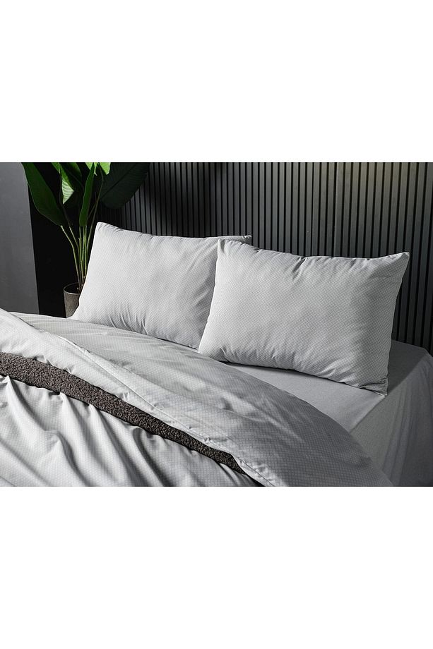 Pure Touch Nevresim Takımı Çift Kişillik Koyu Gri - 4