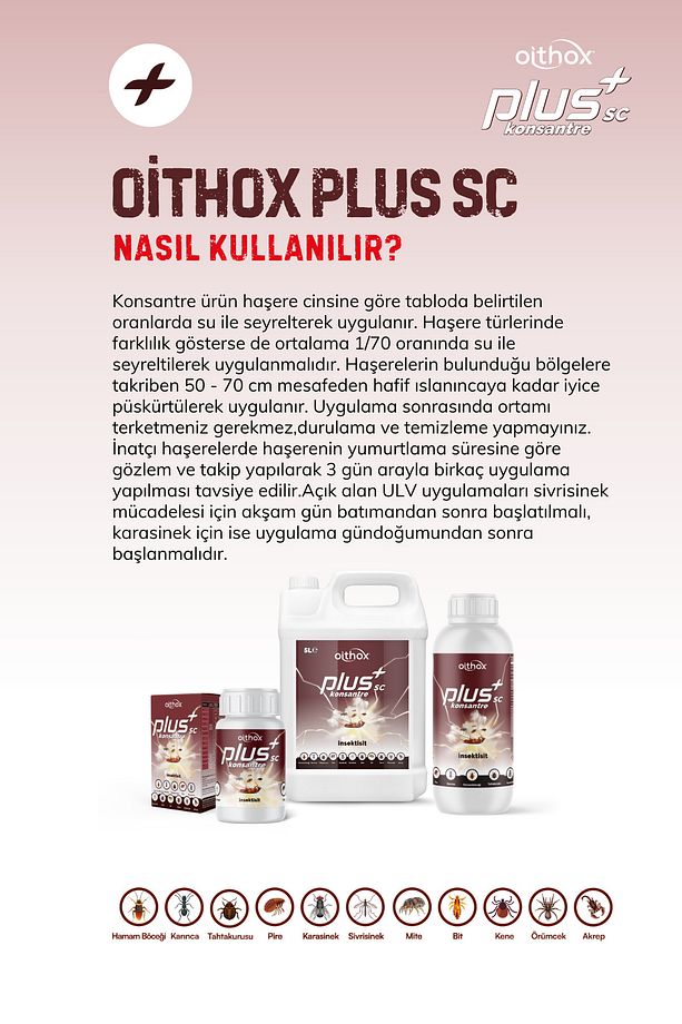 Plus Sc 50 ml Hamam Böceği, Tahta Kurusu, Gümüş Böceği, Bit, Pire, Uyuz, Haşere Ilacı - 4
