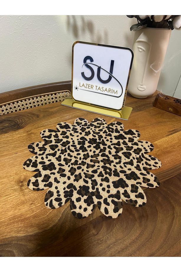 Leoparlı peçete 6 adet - 2
