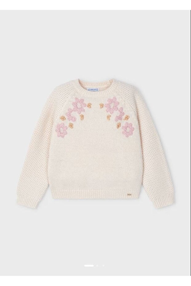 kız çocuk örme kazak 4354 - 4