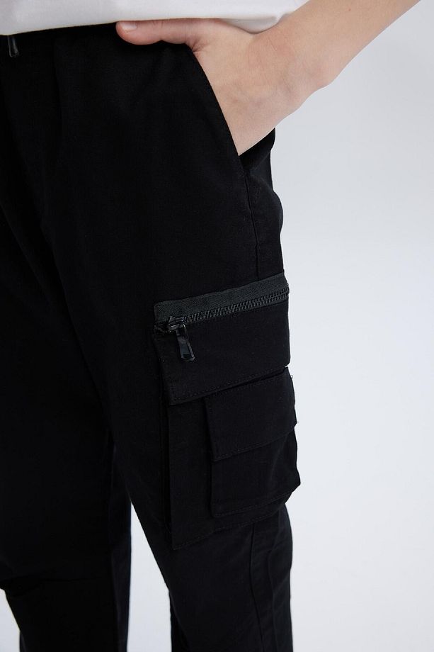 Erkek Çocuk Kargo Jogger Standart Paça Gabardin Pantolon D6313A825SP - 8