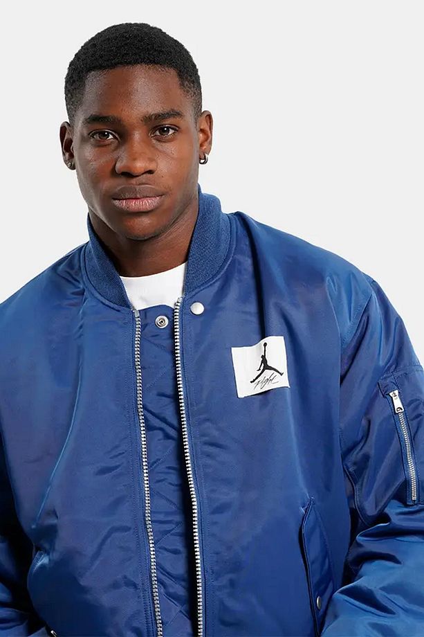 Jordan Reversible Synthetic Fill Essentials Statement Varsity Jacket Dokuma Çift Taraflı Bomber - 6