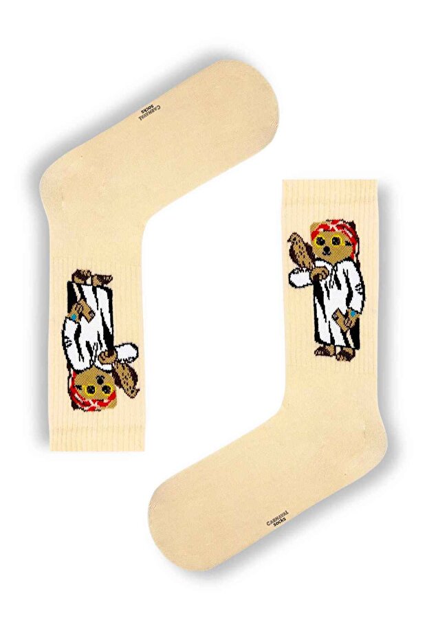 جوارب تنس منقوشة على شكل دب الطيور - 1