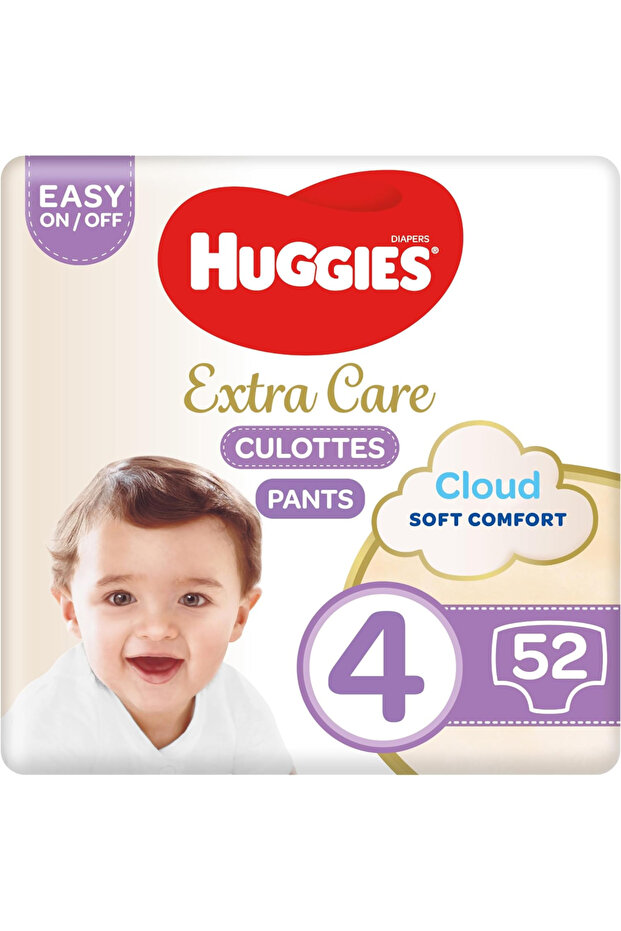 Huggies Extra Care Cloth Diapers Size 4 Value Pack 52 Diapers