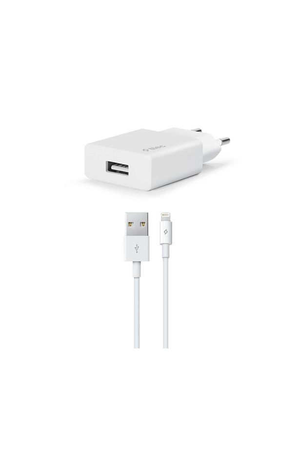 Iphone 13 Pro Max Smart Fast Charger 2.1a Seyahat Şarj Aleti + Lightning Usb Kablo - 1