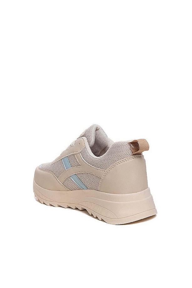 Yüksek Taban Bağcıklı Anatomik Rahat Taban Günlük Sneaker Spor Ayakkabı - 4