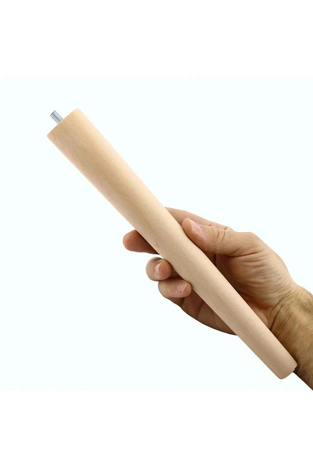 41 cm ahşap ayak konık masa sandalye demir aparatlı - 2