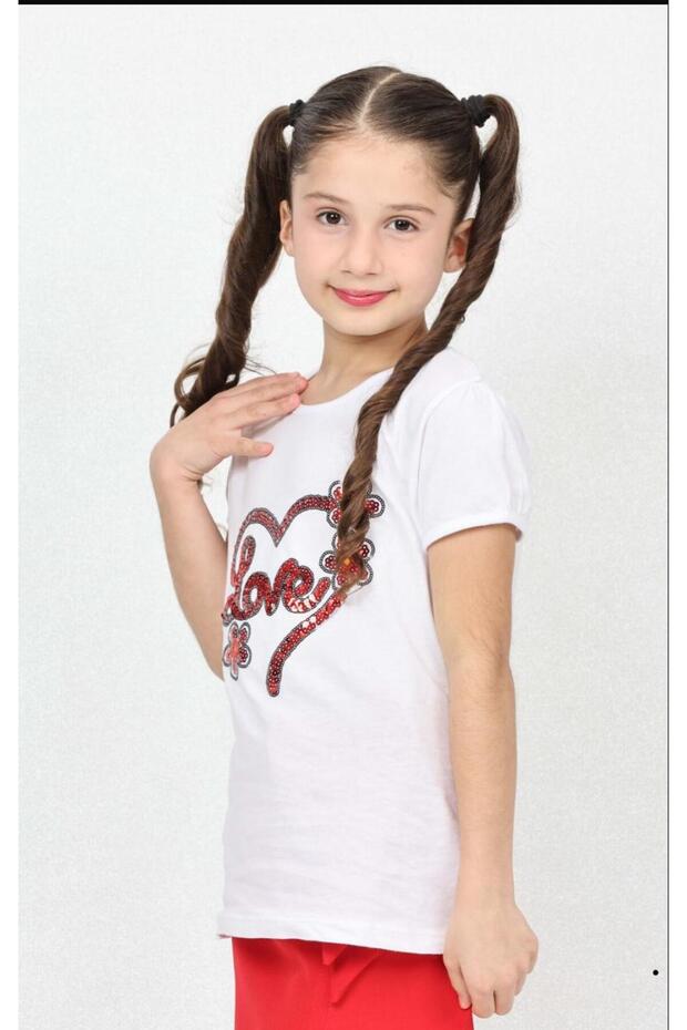 Red Pullu Love Written Body for Girl's 23 April 29 Optember and Special Days
