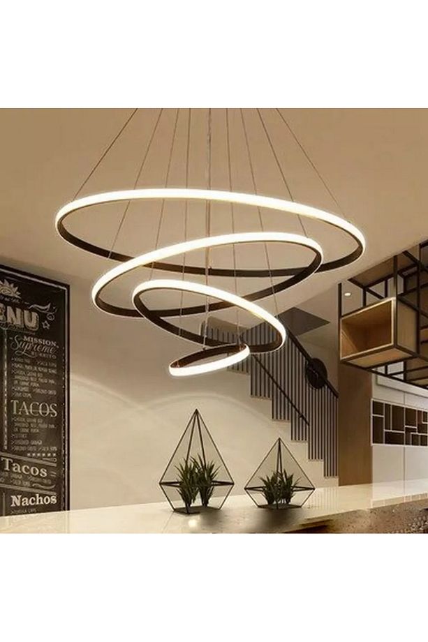 Robin Siyah 4’lü Led Avize – 4000k Gün Işığı, Yüksek Performanslı Modern Tasarım - 3