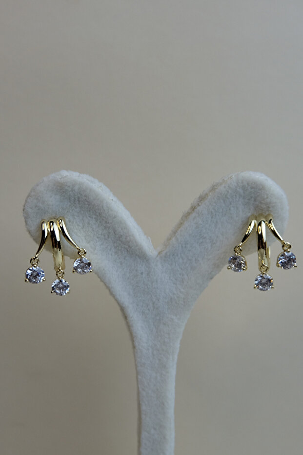 Xuping Three Stone Earrings