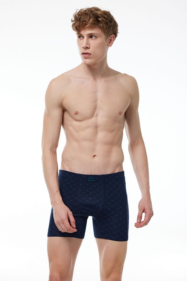 Erkek 3 Lü Desenli Set 2 Premium Collection Modal Uzun Boxer 3m250 - 7