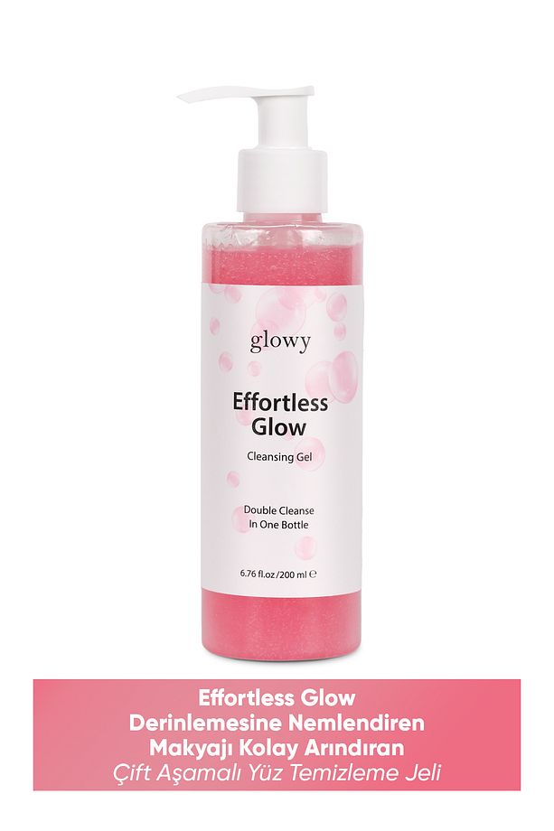 Effortless Glow Nemlendiren, Makyajı Kolay Arındıran Çift Aşamalı Yüz Temizleme Jeli 200ml - 1