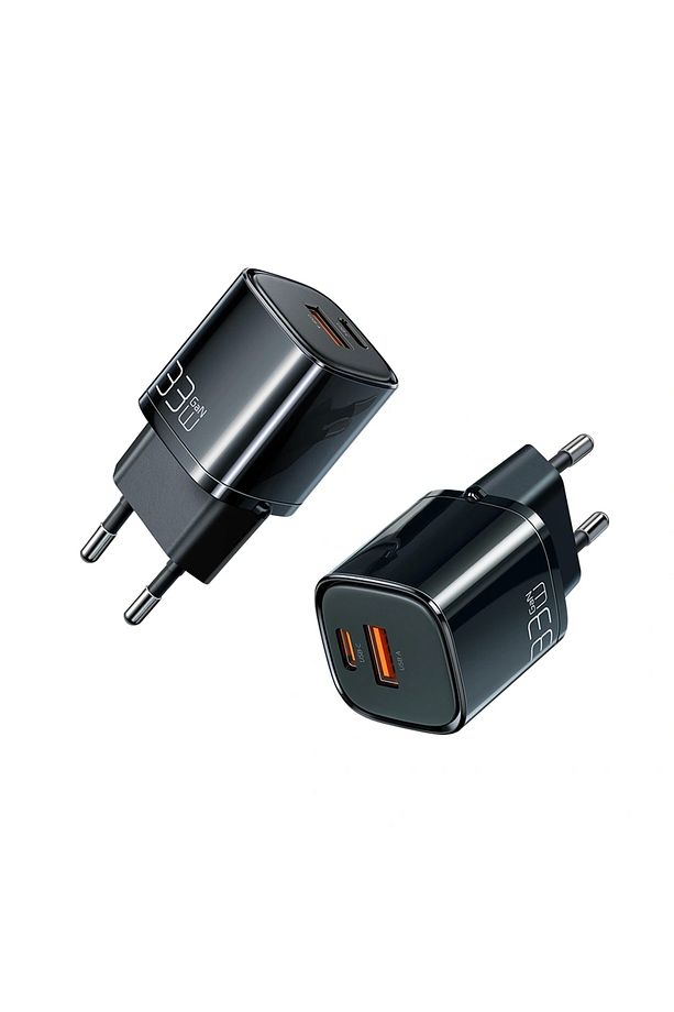Ch-0151 33w Gan Pd 1xusb 1xtype-c Girişli Mini Hızlı Şarj Adaptörü-siyah - 2