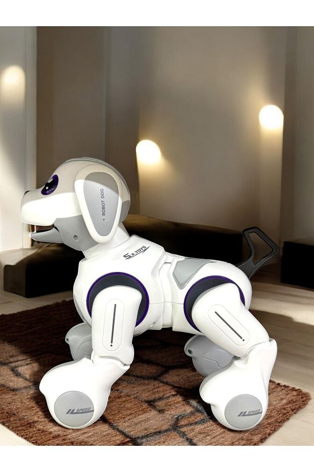 Uzaktan Kumandalı Full Fonksiyon Smart İnteraktif Akıllı Robot Köpek Dokunmaya Duyarlı Işıklı Köpek - 5