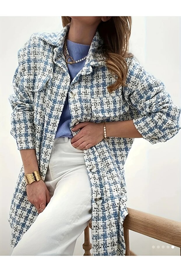 Düğmeli tüvit gömlek - 5