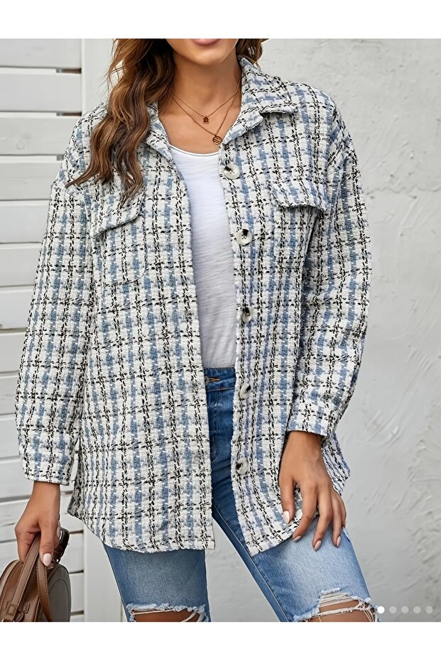 Düğmeli tüvit gömlek - 6