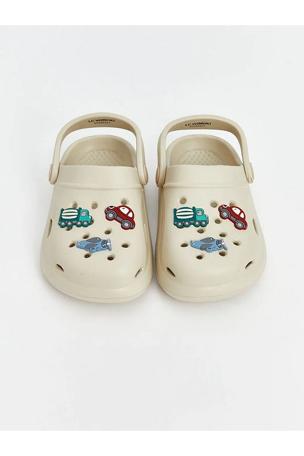 LCW STEPS Bej Baskılı Erkek Bebek Plaj Sandaleti - 3