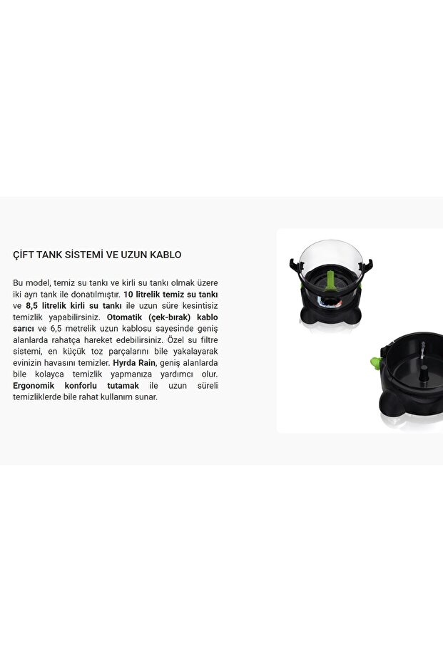 Çift Tank Sistemi Ve Uzun Kablolu Su Filtreli Halı Yıkama Makinesi- Onerous Lambader - 6