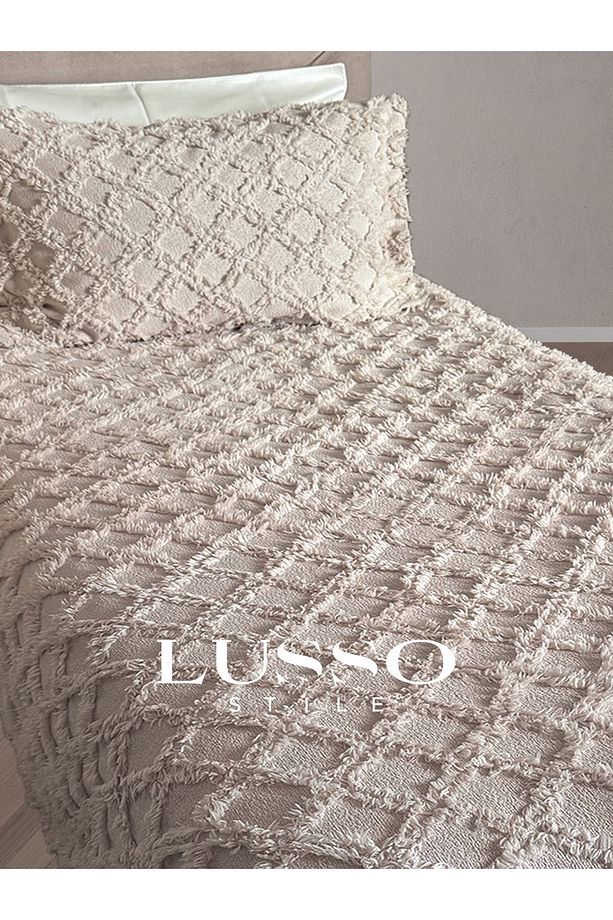 Siena Tek Kişilik Yatak Örtüsü Cappuccino 180x250 Tek Yastık Single - 1