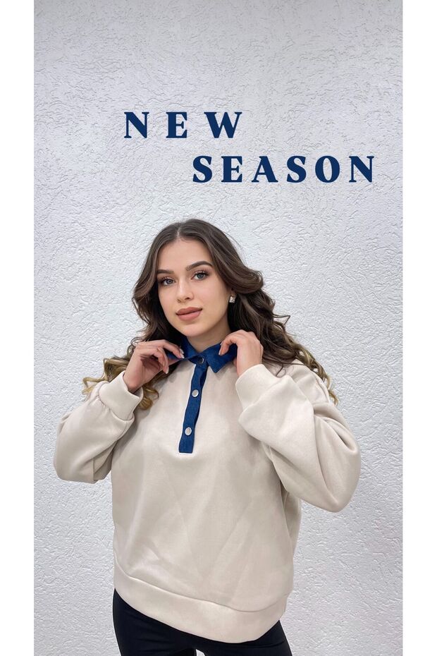 GÖMLEK YAKA SWEAT - 1