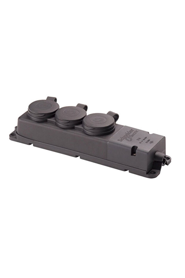 Schneider 3201-366-0301 Single-Phase New 1*16A Rubber Triple Gang Socket