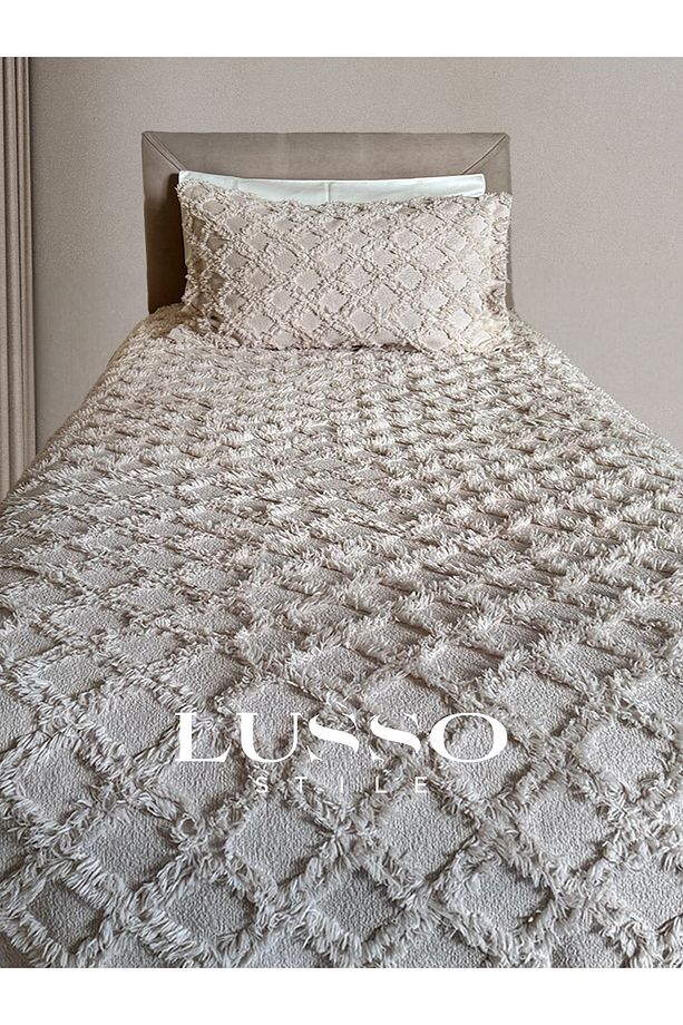 Siena Tek Kişilik Yatak Örtüsü Cappuccino 180x250 Tek Yastık Single - 2