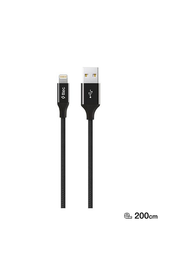 T.tec 2dk19s Ip5/6/7-usb 2 Mt. Siyah Kablo - 2