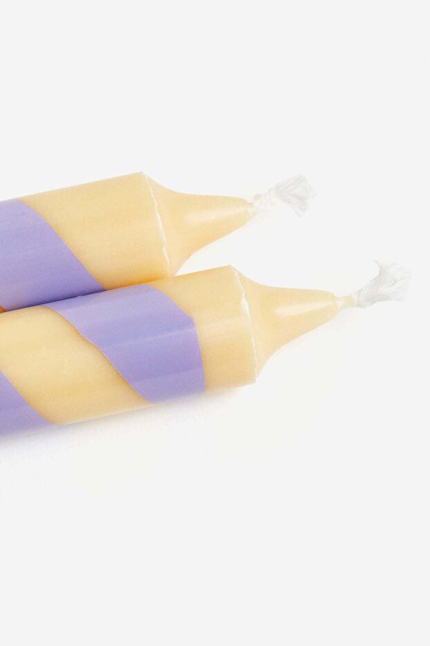 شمعتان على شكل عصا الحلوى - 2