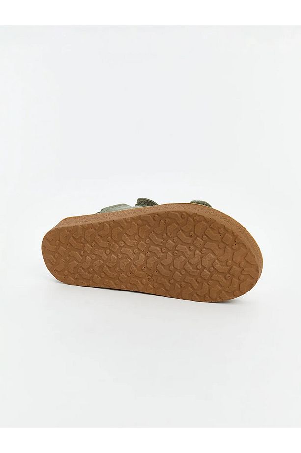 LCW STEPS Haki Cırt Cırtlı Erkek Bebek Sandalet - 4