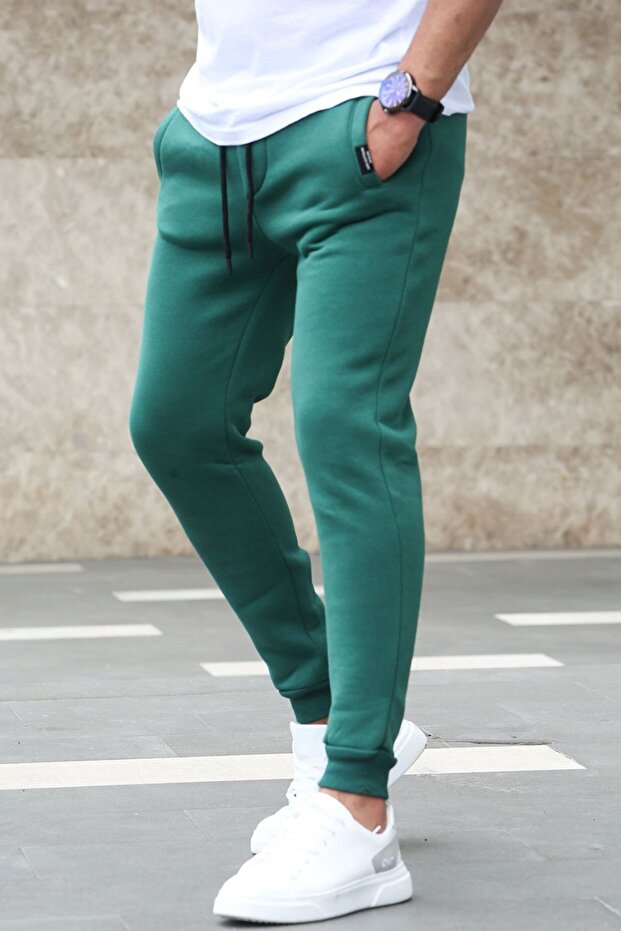 بدلة رياضية أساسية باللون الأخضر الداكن 4210 - 1