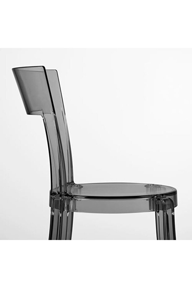 - STEIN, plastik sandalye, şeffaf gri - 3