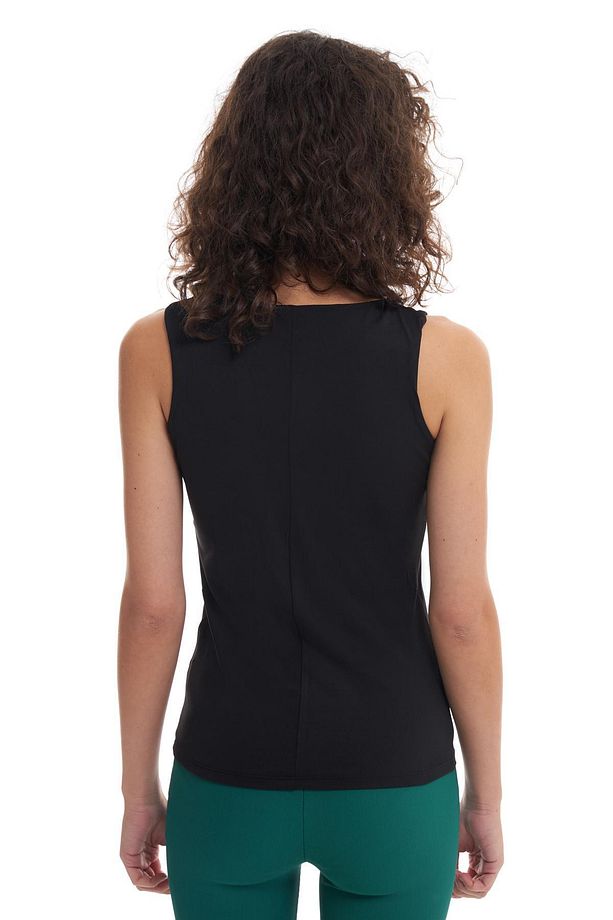 Kalın Askılı Basic Bluz Siyah - 5