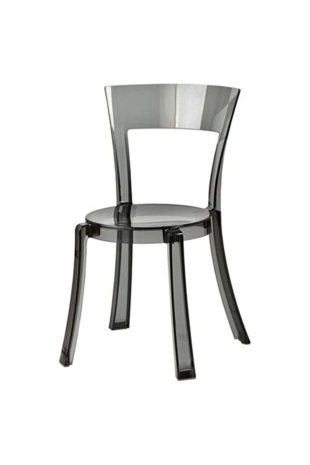 - STEIN, plastik sandalye, şeffaf gri - 1