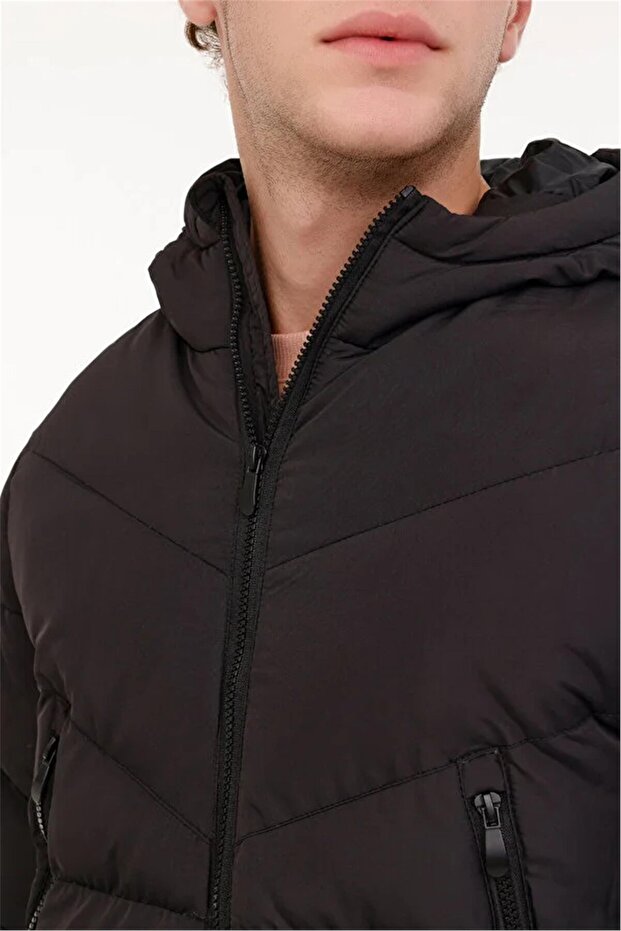 Erkek Regular Fit Block Coat Mont - 2