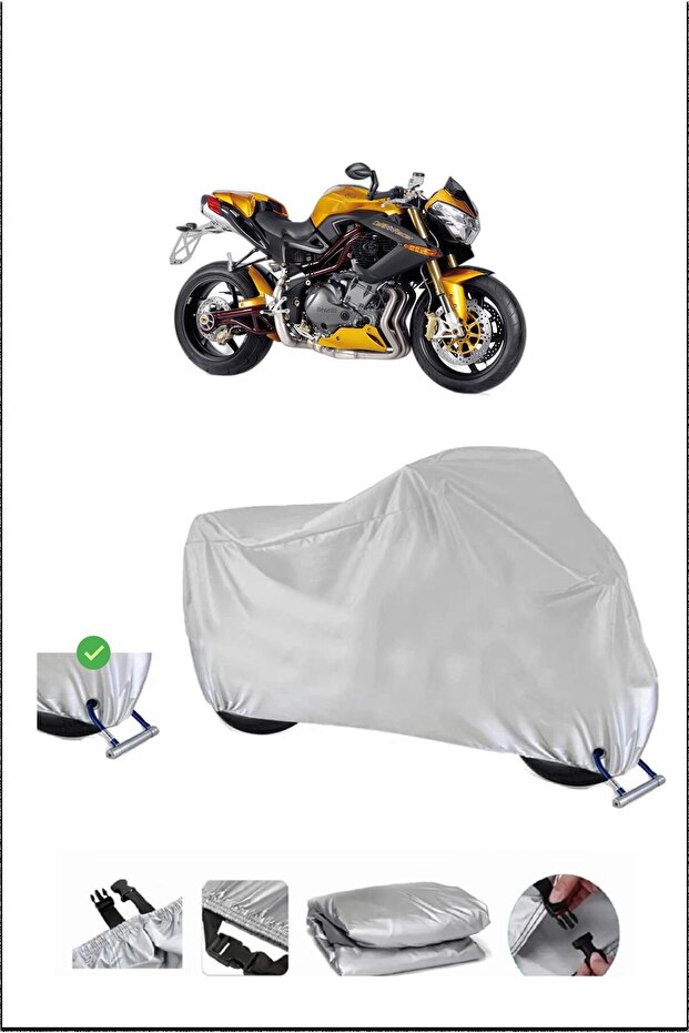 قفل Benelli TNTCAFERACER متوافق مع مقاومة للماء للدراجات النارية BRANDASI-GRAY
