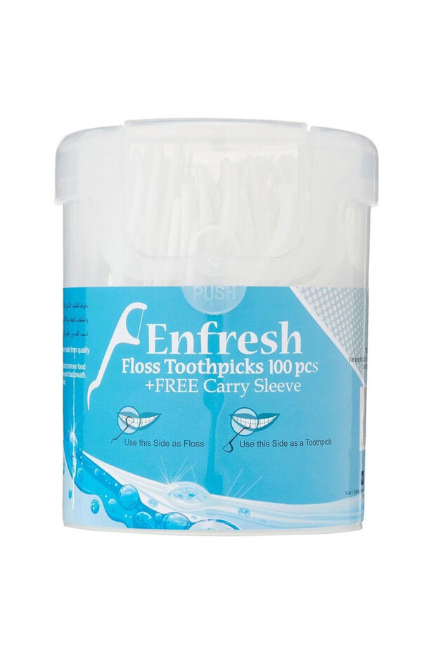 خيط تنظيف الأسنان 100 قطعة - 1