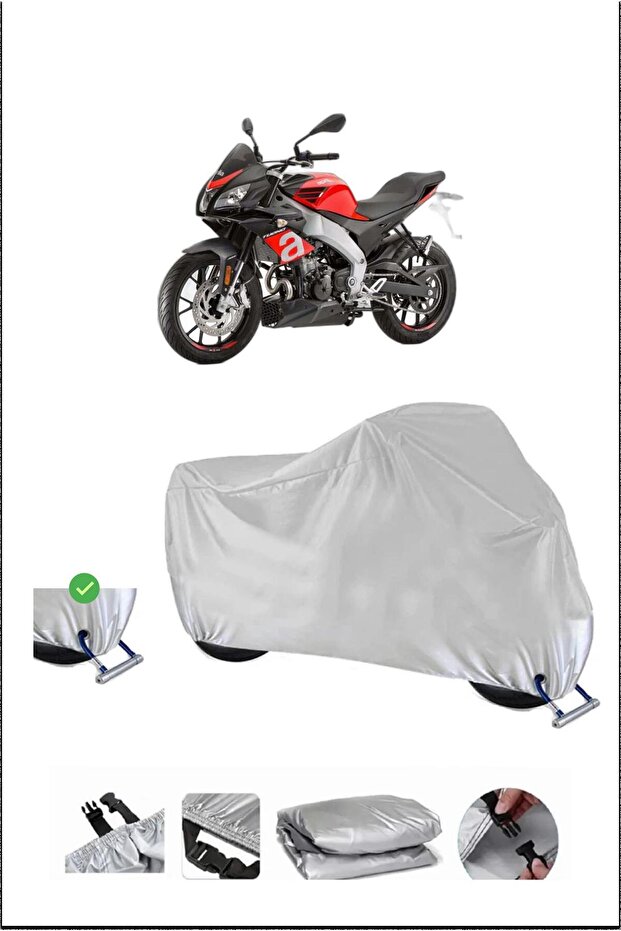 قفل Aprilia TUONO125 متوافق مع دراجة نارية متينة مقاومة للماء - رمادي