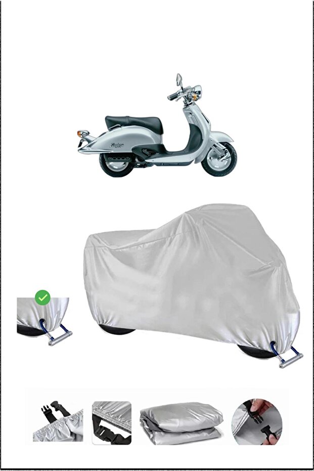 Honda Shadowsrx90 Lock Compatible Waterproof Durable Motorcycle Tent-Gray