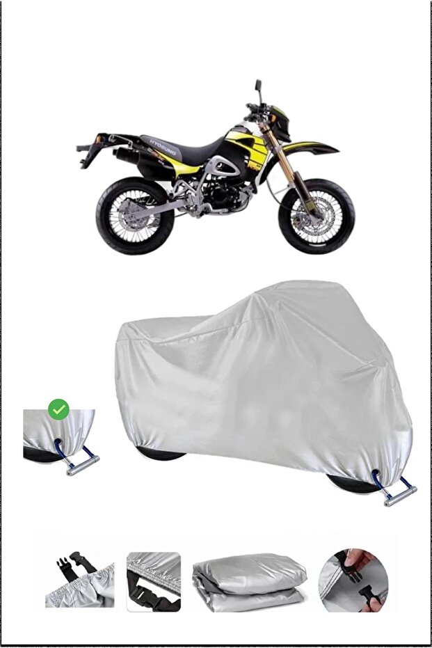 Kanuni Cross150 Lock Compatible Waterproof Durable Motorcycle Canvas-Gray