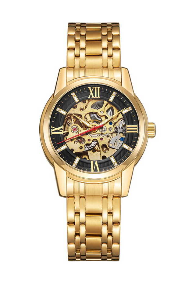 Kenneth Scott Men Mechanical Black Dial Watch - K22311-GBGB