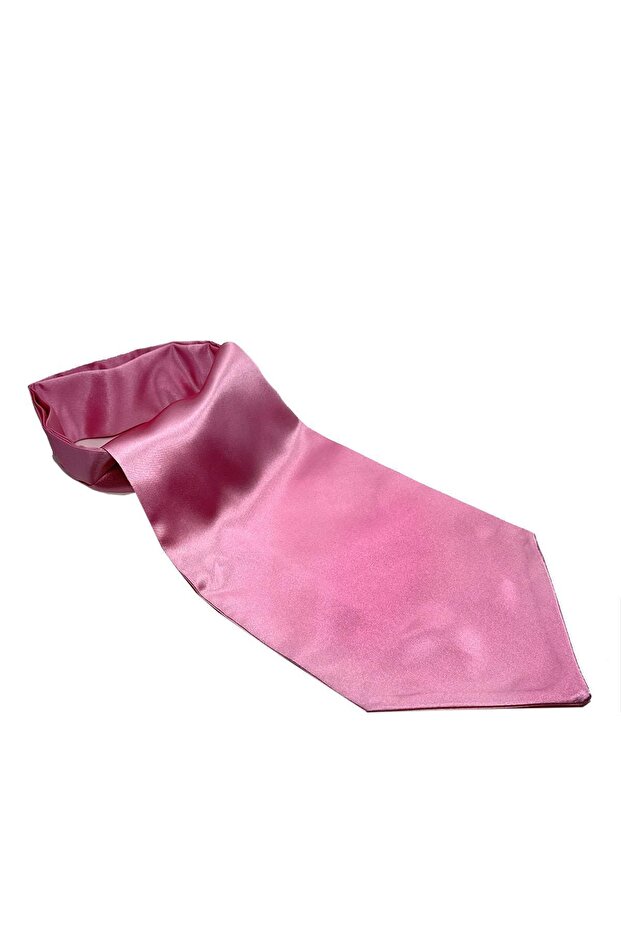 Eșarfă Ascot simplă, pudră, K577 - 3