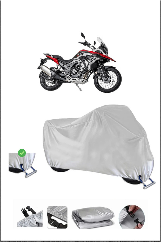 Jawa Rvm500Adventure Lock Compatible Waterproof Durable Motorcycle Canvas-Gray