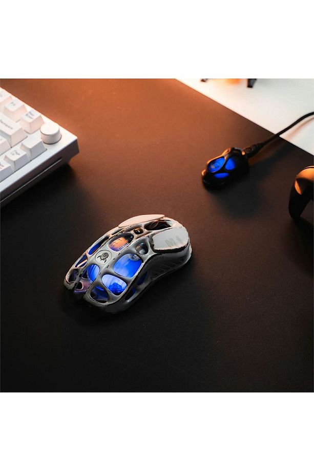 Mercury M1 Pro 4k Dongle Rgb 26k Dpı Optik Gaming Mouse Kablosuz Programlanabilir 5 Tuşlu Gri - 7