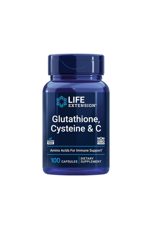 Glutathione, Cysteine & C, 100 capsules