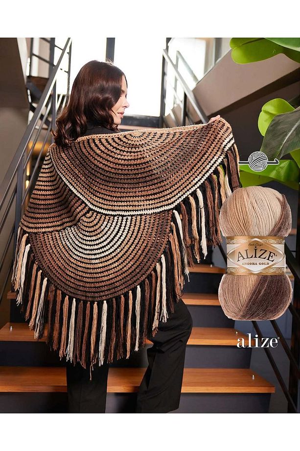 Angora Gold Batik El Örgü İpi 1 Adet Renk Kodu: 8023 / Metraj: 100 gr - 550 m - 2