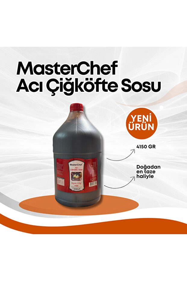 Acı Çiğköfte Sosu 4150 gram (4 ADET) (16.600 GRAM) - 1