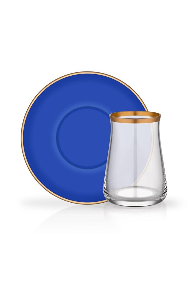 Colored Kobalt 6 Kişilik Çay Seti - 1